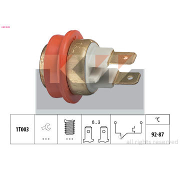 Teplotní spínač, větrák chladiče KW 550 042