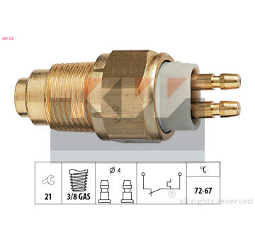 Teplotní spínač, větrák chladiče KW 550 125