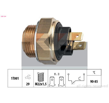 Teplotní spínač, větrák chladiče KW 550 134