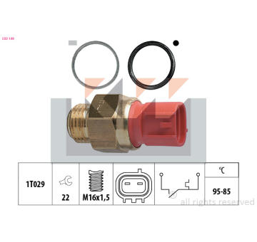 Teplotní spínač, větrák chladiče KW 550 149