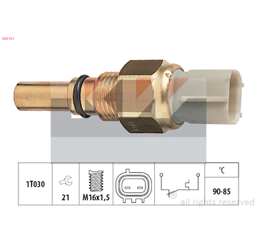Teplotní spínač, větrák chladiče KW 550 151
