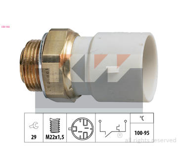 Teplotní spínač, větrák chladiče KW 550 182