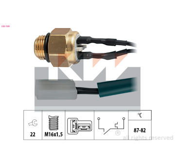 Teplotní spínač, větrák chladiče KW 550 199