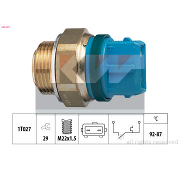 Teplotní spínač, větrák chladiče KW 550 201