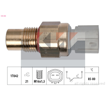 Teplotní spínač, větrák chladiče KW 550 246