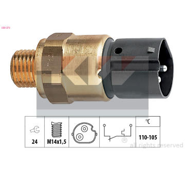 Teplotní spínač, větrák chladiče KW 550 273