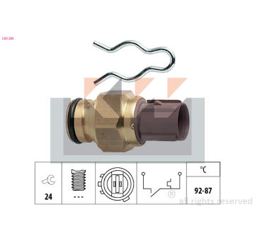 Teplotní spínač, větrák chladiče KW 550 285