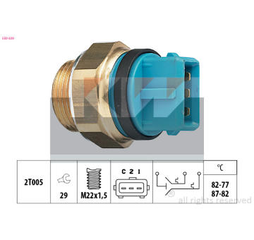 Teplotní spínač, větrák chladiče KW 550 630