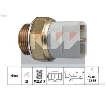 Teplotní spínač, větrák chladiče KW 550 635