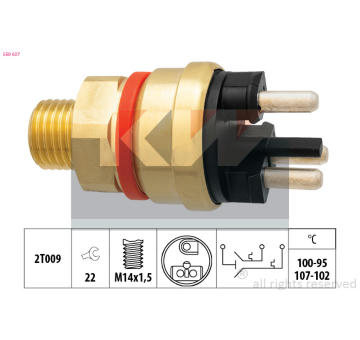 Teplotní spínač, větrák chladiče KW 550 637