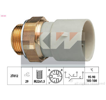 Teplotní spínač, větrák chladiče KW 550 639