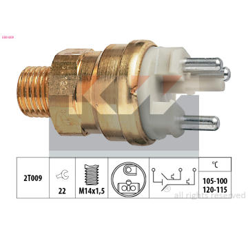 Teplotní spínač, větrák chladiče KW 550 659
