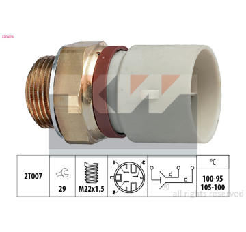 Teplotní spínač, větrák chladiče KW 550 674