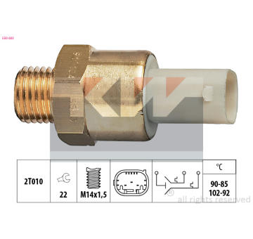 Teplotní spínač, větrák chladiče KW 550 683