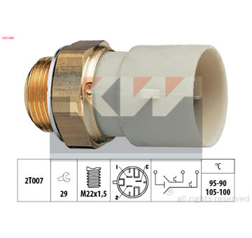 Teplotní spínač, větrák chladiče KW 550 688