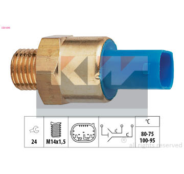 Teplotní spínač, větrák chladiče KW 550 694