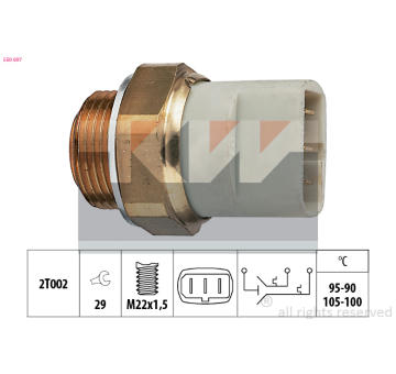 Teplotní spínač, větrák chladiče KW 550 697