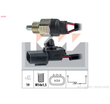 Spínač, světlo zpátečky KW 560 202