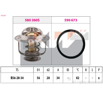 Termostat, chladivo KW 579 920