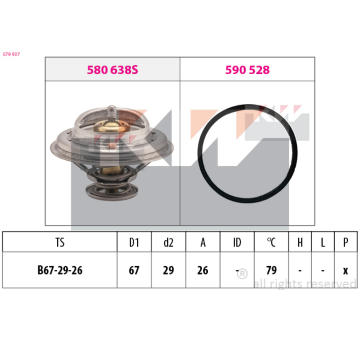 Termostat, chladivo KW 579 937