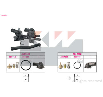 Termostat, chladivo KW 579 956KK