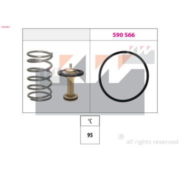 Termostat, chladivo KW 579 957
