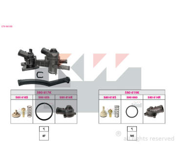 Termostat, chladivo KW 579 961KK