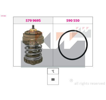 Termostat, chladivo KW 579 969