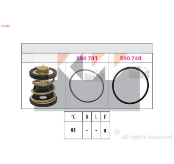 Termostat, chladivo KW 579 975