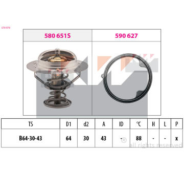 Termostat, chladivo KW 579 979