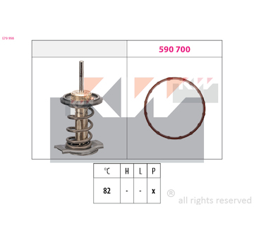 Termostat, chladivo KW 579 998