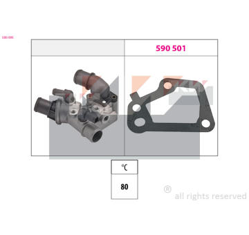 Termostat, chladivo KW 580 095