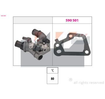 Termostat, chladivo KW 580 099