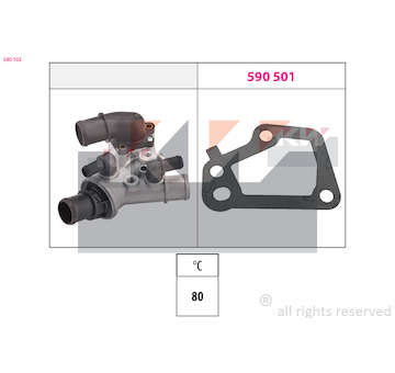 Termostat, chladivo KW 580 102