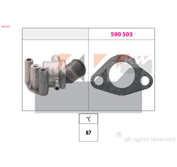 Termostat, chladivo KW 580 107