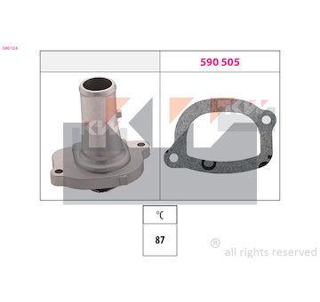 Termostat, chladivo KW 580 124