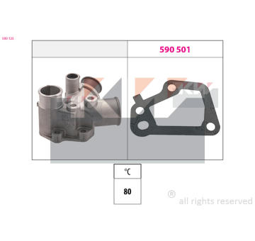 Termostat, chladivo KW 580 125