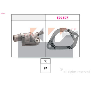 Termostat, chladivo KW 580 155