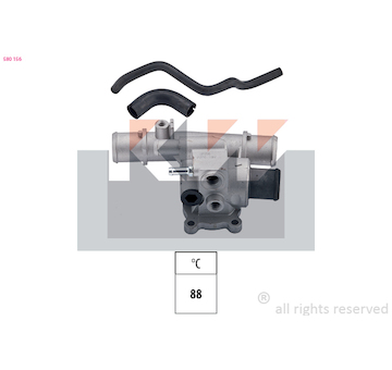 Termostat, chladivo KW 580 156