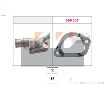 Termostat, chladivo KW 580 160