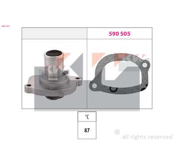 Termostat, chladivo KW 580 187