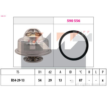 Termostat, chladivo KW 580 211