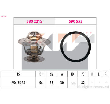 Termostat, chladivo KW 580 221