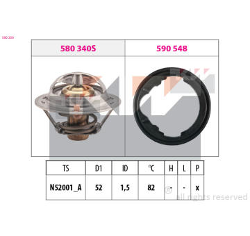 Termostat, chladivo KW 580 230