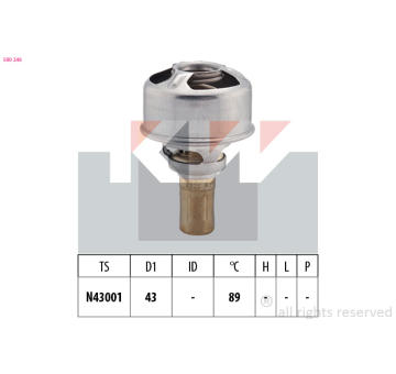 Termostat, chladivo KW 580 246
