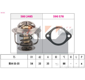 Termostat, chladivo KW 580 248