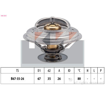 Termostat, chladivo KW 580 254S