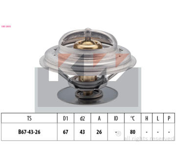 Termostat, chladivo KW 580 260S