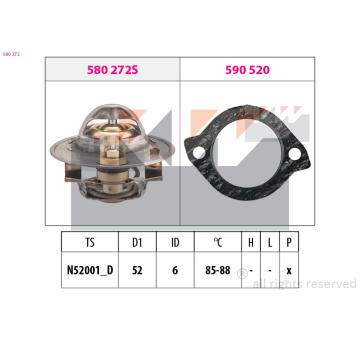 Termostat, chladivo KW 580 272