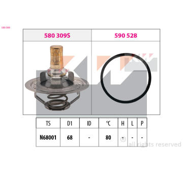 Termostat, chladivo KW 580 309